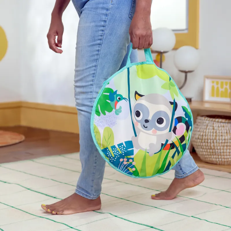 BRIGHT STARTS Hrací bazének s míčky Rowdy Rainforest™ Stow & Go, 6m+