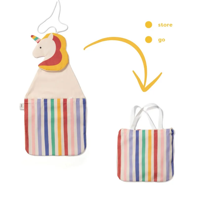 PLAY AND GO Toto Nástěnný organizér a taška Unicorn
