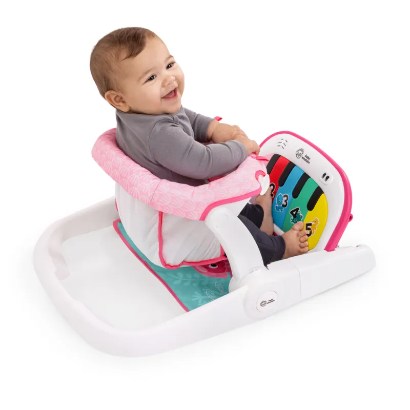 BABY EINSTEIN Sedák interaktivní 4v1 Tappin' Tunes™ Learn-to-Sit™, 4m+, Pink