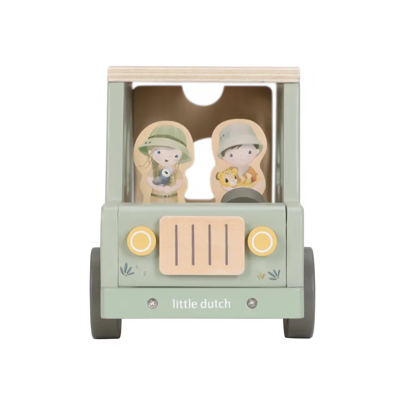Little Dutch Auto s vkládacími tvary dřevěné