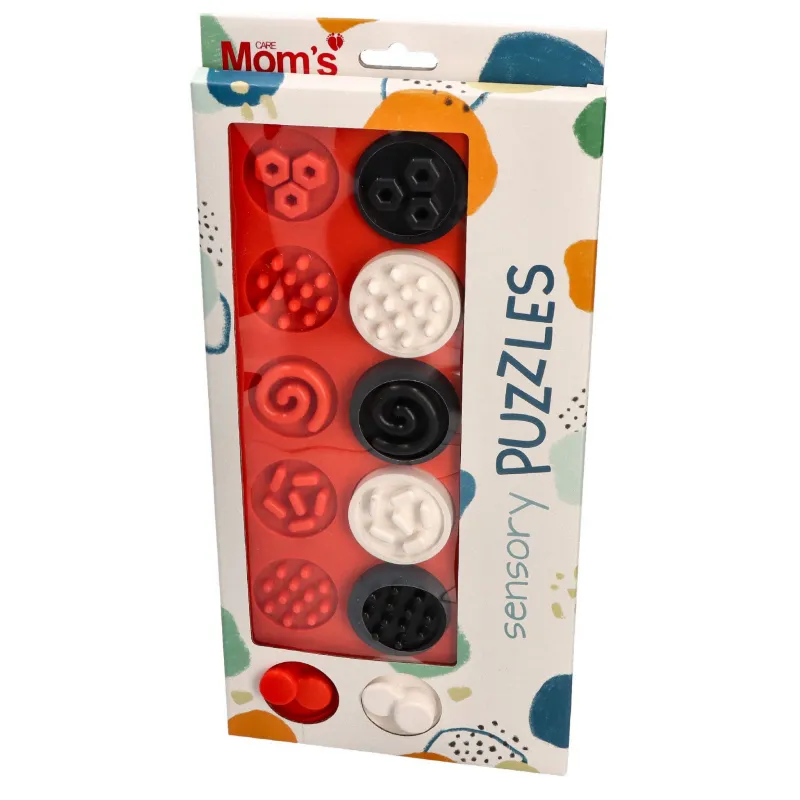 MOMS CARE Senzorické puzzle XL kontrastní kolečka