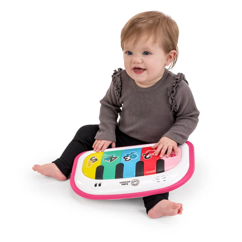 BABY EINSTEIN Sedák interaktivní 4v1 Tappin' Tunes™ Learn-to-Sit™, 4m+, Pink