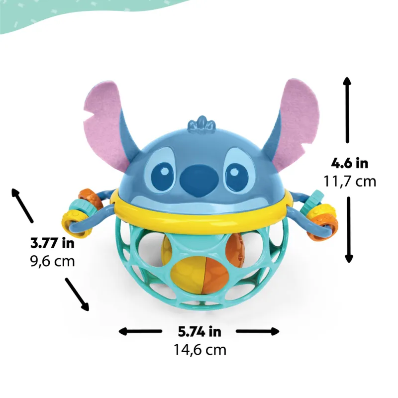 BRIGHT STARTS Chrastítko senzorické Stitch Jingle & Shake™, 0m+