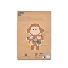 JABADABADO Vkládací dřevěné puzzle Opička