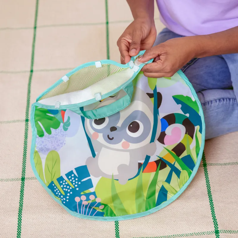 BRIGHT STARTS Hrací bazének s míčky Rowdy Rainforest™ Stow & Go, 6m+