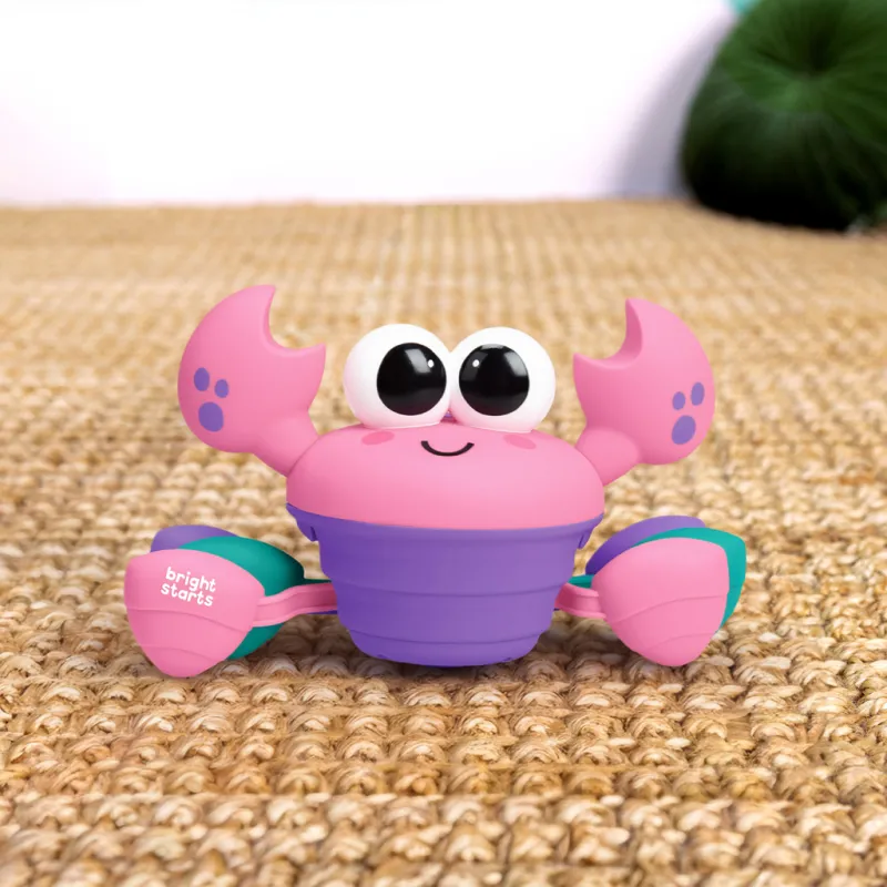 BRIGHT STARTS Hračka hudební a multisenzorická Rockin' Crawling Crab™ - 6m+