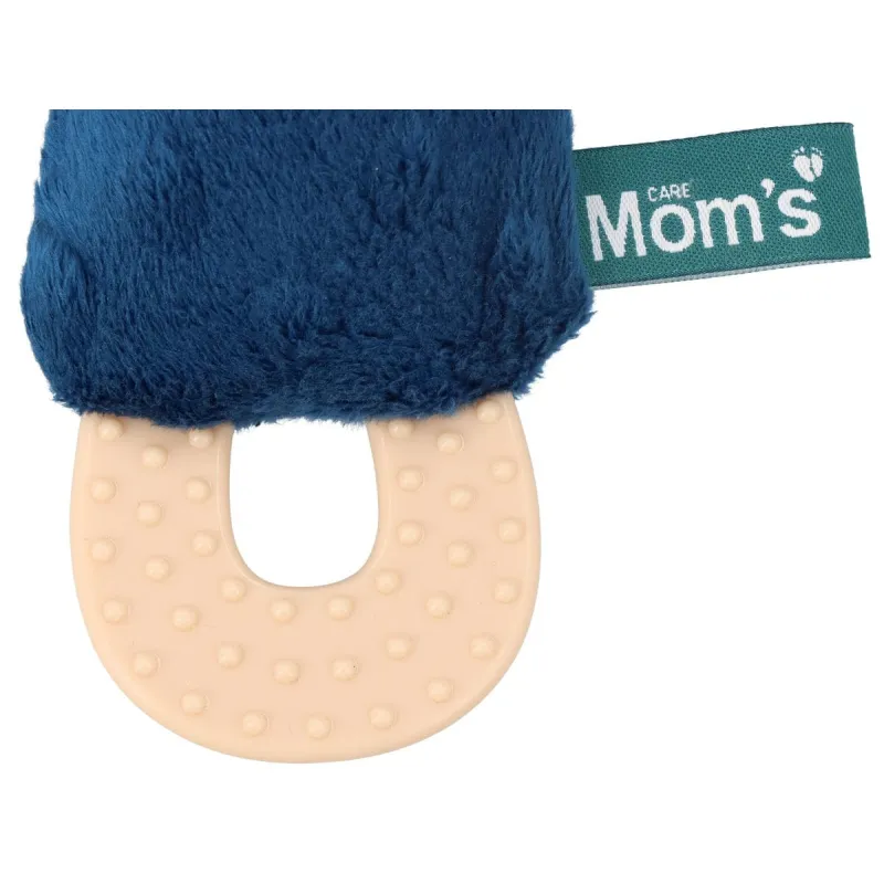 MOMS CARE Senzorická hračka s kousátkem pejsek Jami tmavě modré