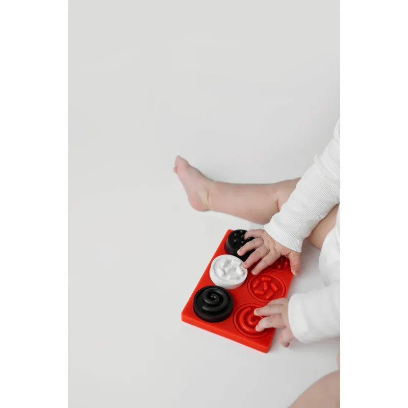 MOMS CARE Senzorické puzzle kontrastní kolečka