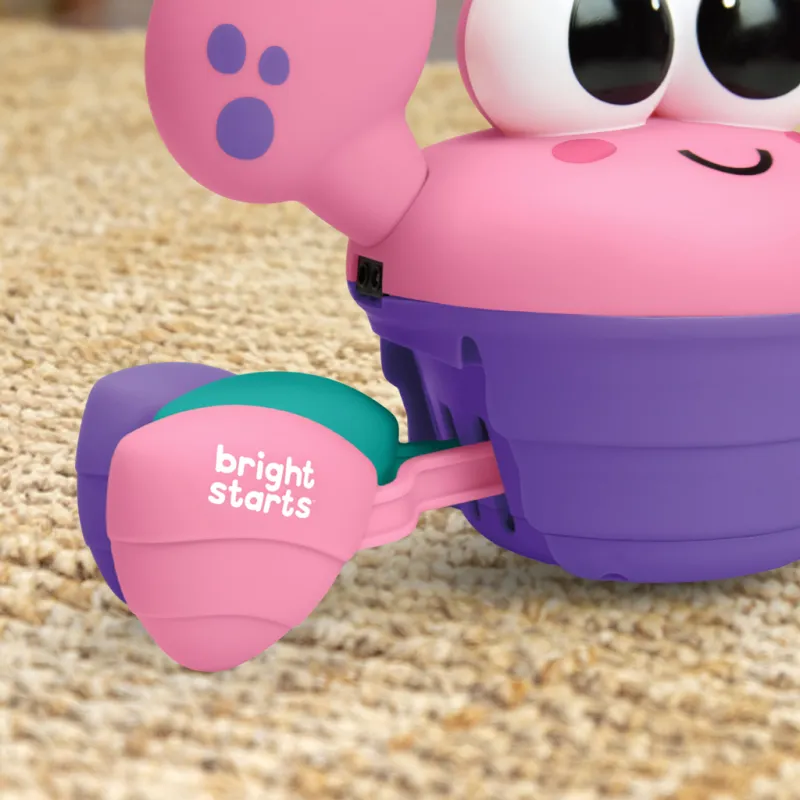 BRIGHT STARTS Hračka hudební a multisenzorická Rockin' Crawling Crab™ - 6m+