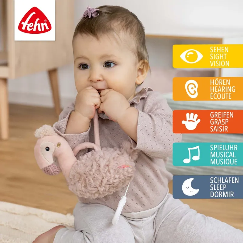 Baby Fehn Hrací plameňák, Pink