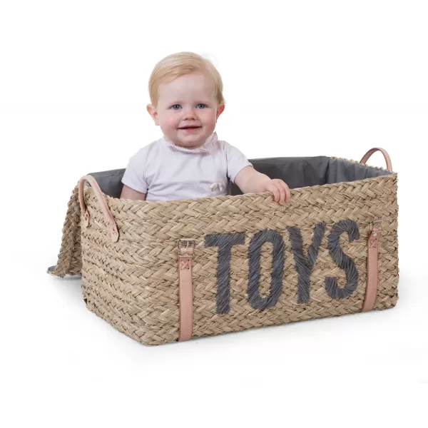 Childhome Slaměné koše na hračky 2 ks