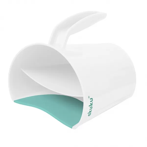 Akuku Nádobka na umývání vlasů bílo-mátová