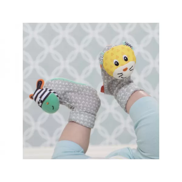 Infantino Chrastítka na nožičky Zebra & Tygr